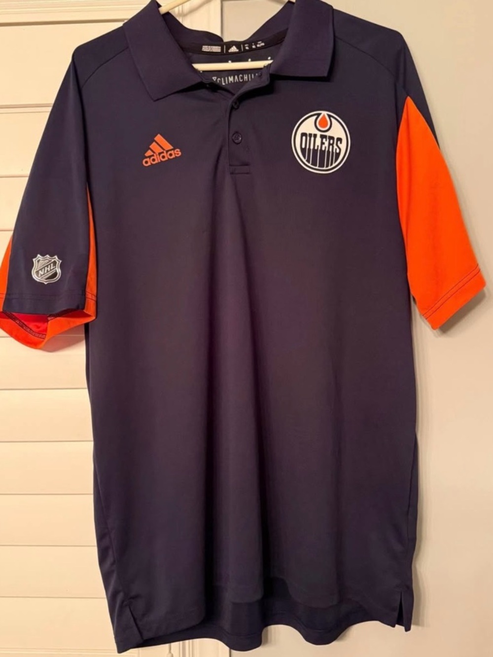 Edmonton Oilers Adidas Climachill Golf Polo Shirt- XL